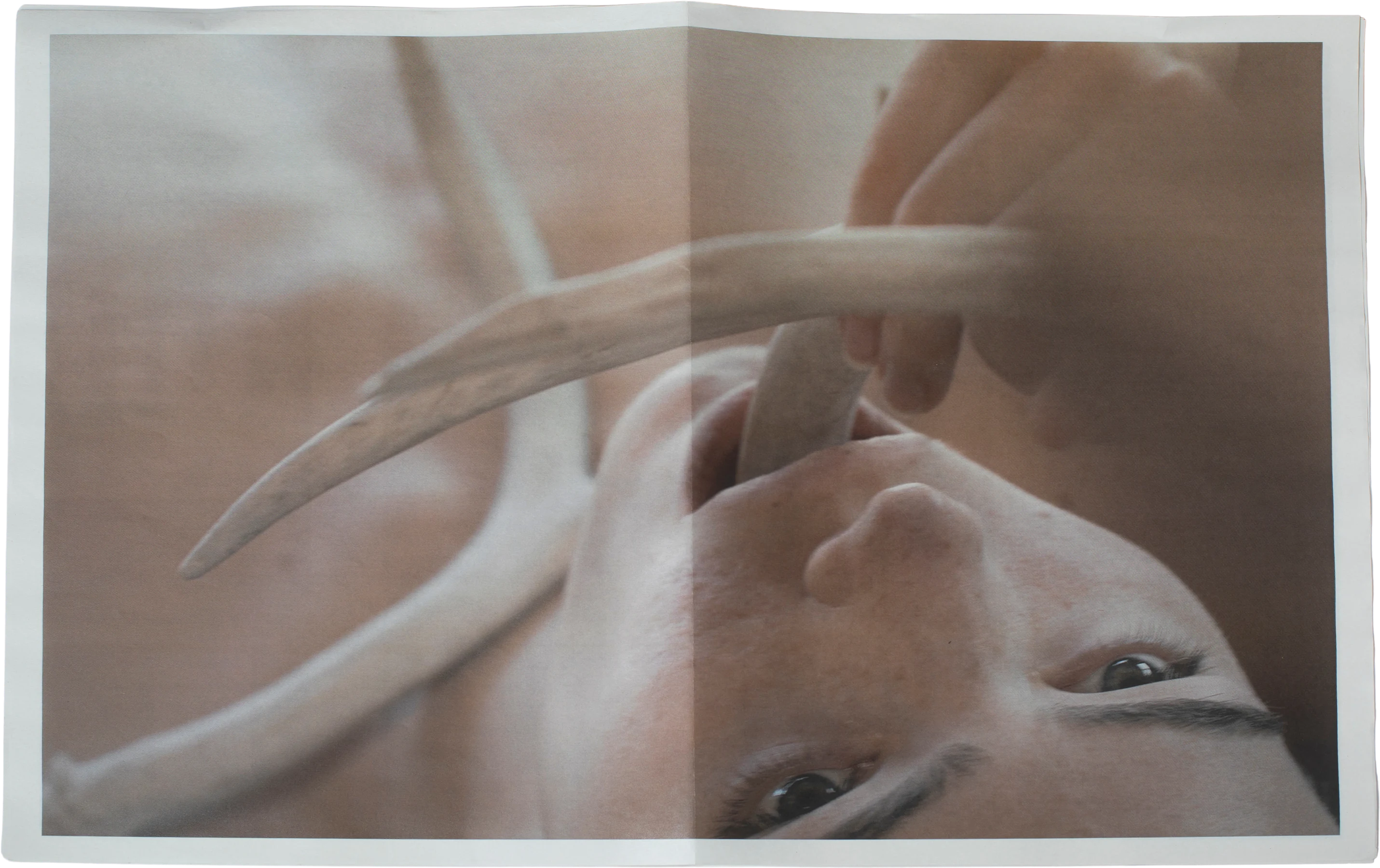 Hands closeup spread